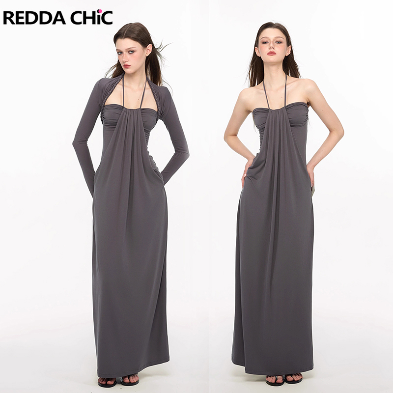 REDDACHiC Elegant Braided Shru - Maxi Dress Halter review and price