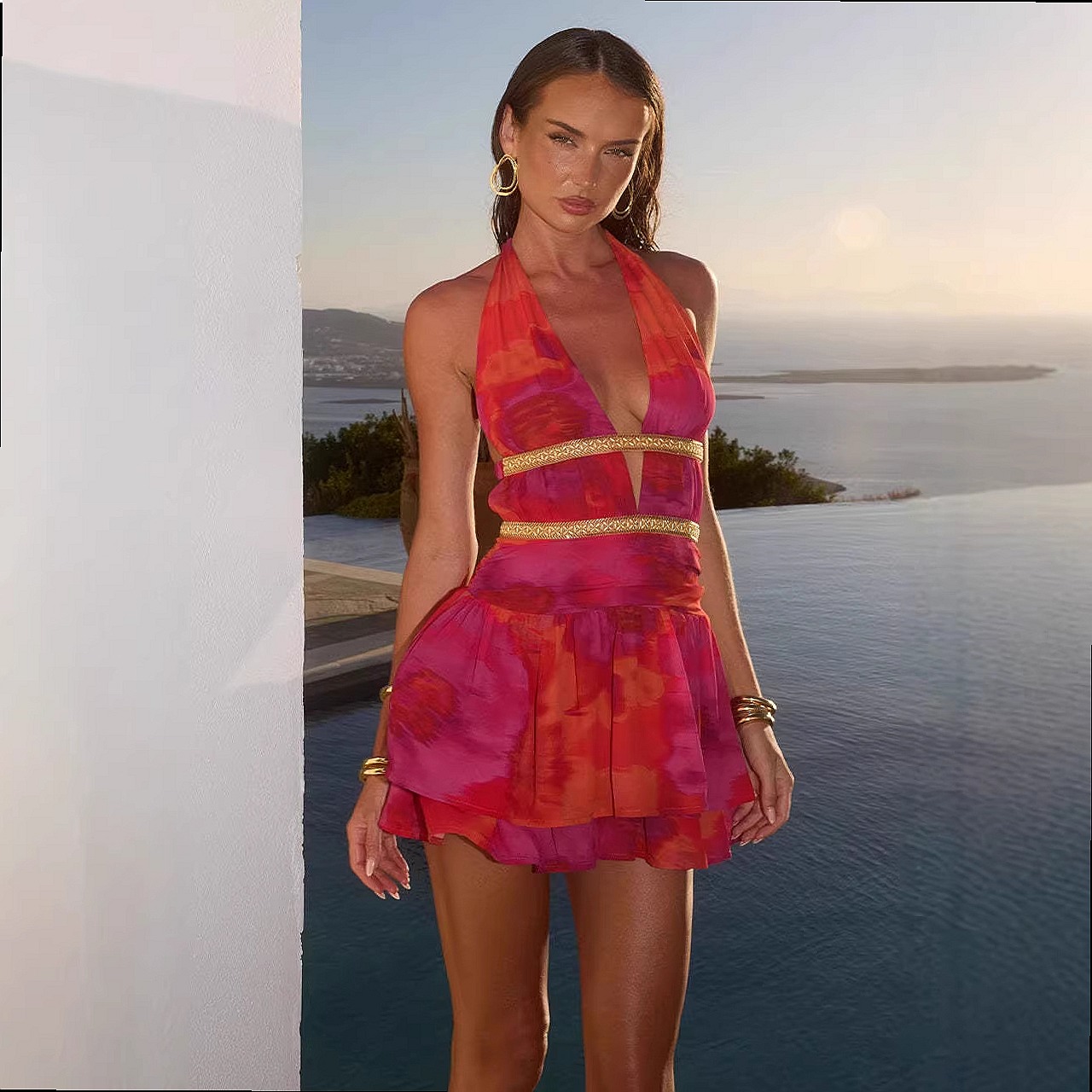 Sexy Backless Halter Dress Sum - Maxi Dress Halter review and price