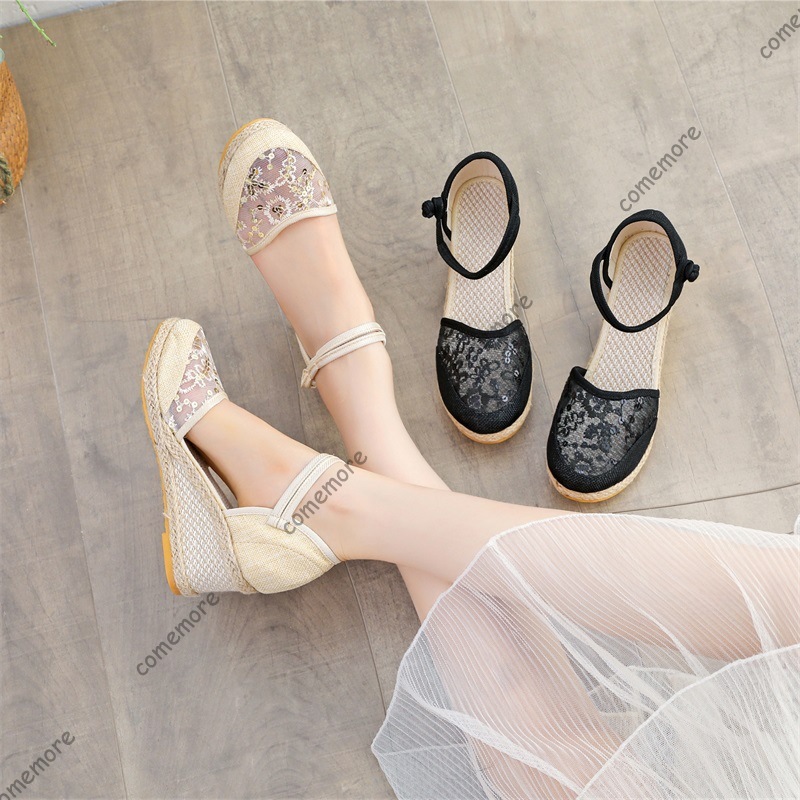 Women's Lace Mesh Espadrille W - Wedge Espadrille Women review and price